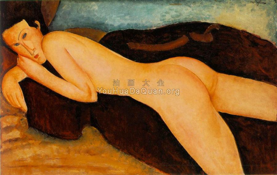 Nu couche de dos (Reclining Nude from the Back) - 阿米地奥·莫迪里阿尼